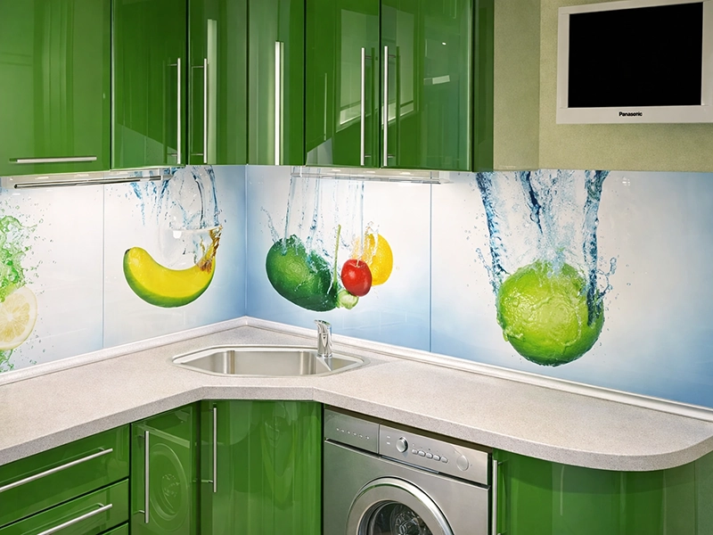 Панель с фотопечатью ярких цитрусовых фруктов по всей поверхности